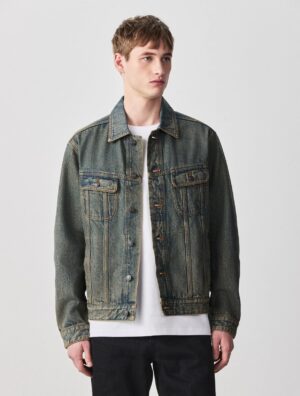 Blue Tint Denim Buttom Through Jacket